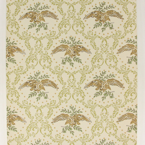 1970s Vintage Wallpaper Thomas Strahan Americana Eagles