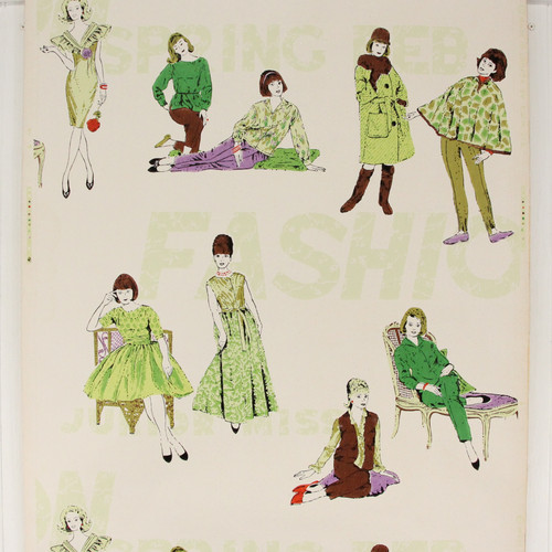 1960s Vintage Wallpaper Spring Fashion