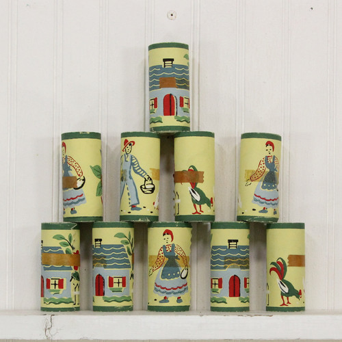 Lot of 10 - Kem-Decorator Vintage Wallpaper Border Farmyard