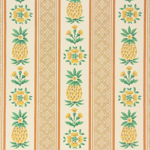 1970s Vintage Wallpaper Pineapple