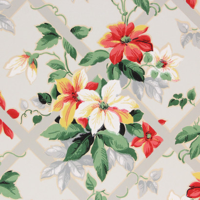 red vintage wallpaper background