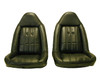 1974-1977 Pontiac Grand Prix Front Swivel Buckets & Rear Bench Seat Upholstery Set - Vinyl & Encore  Velour Inserts