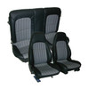 1997-2002 Chevrolet Camaro Base Model Front & Rear Seat Upholstery Set - Solid Rear Backrest