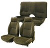 1982-1985 Chevrolet Camaro Front & Rear Seat Upholstery Set - Solid Rear - Velour