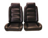 1978-1981 Buick Regal Front Bucket Seats With Built In Head Rests & Rear Bench Seat Upholstery Set - Leather