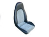 1999-2000 Mazda Miata Front Bucket Seat Upholstery Set  - For Model With Speakers In Head Rests - Color Leather With Vinyl