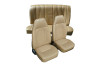 1979-1982 Ford Mustang Base Hatchback Model Front & Rear Seat Upholstery Set - Leather