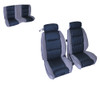 1981-1988 Buick Grand National Lier  Front Buckets And Rear Bench Seat Upholstery Set -  Two Tone Or One Color-Leather