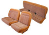 1988-1991 Chevrolet Pickup Extended Cab Front 60-40 And Rear Bench Seat Upholstery Set - Leather