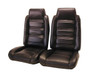 1978-1981 Oldsmobile Cutlass Front Bucket With Built In Head Rests & Rear Bench Seat Upholstery Set - Vinyl & Velour