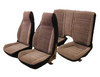 1987-1992 Chevrolet Camaro Base Model Front & Rear Seat Upholstery Set - Solid Rear In Vinyl