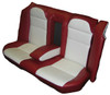 1994-1997 Honda Accord 4-Door Front Bucket & Rear Bench Seat Upholstery Set -  Leather With Vinyl Sides And Back