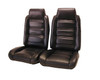 1978-1981 Buick Regal Front Bucket Seats With Built In Head Rests & Rear Bench Seat Upholstery Set - Vinyl & Velour