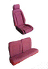 1990-1991 Ford Mustang Sport Hatchback Front & Rear Seat Upholstery Set - W/Leg Lumbar - Vinyl