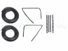 1991 - 1995 Chevrolet C3500Hd 2 Dr Extended Cab Pickup - Door Weatherstrip Seal Kit, Glassruns, Beltlines and Door Seals. Left and Right