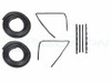 1989 - 1991 Chevrolet V3500 Door Weatherstrip Seal Kit, Glassruns, Beltlines and Door Seals. Left and Right