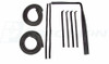 1980 - 1993 Dodge D150 Door Weatherstrip Seal Kit, Glassruns, Beltlines and Door Seals. Left and Right, 10 Piece Kit.