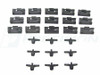 1985 - 1992 Volvo 740 Molding Clip Kit, Windshield, 24 Piece Set