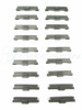 1988 - 1992 BMW 735I 4 Dr Sedan - Molding Clip Kit, Windshield, 18 Piece Set