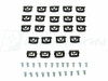 1968 - 1976 Dodge Dart 2 Dr Hardtop - Molding Clip Kit, Windshield, 23 Piece Set