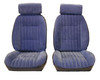 1982-1988 Buick Regal European Reclining G Buckets With Head Rests & Rear Bench Seat Upholstery Set - Vinyl