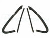 1987 - 1991 Chevrolet Blazer Epdm Molded Vent Glass Weatherstrip Seal Kit, Left and Right 4 Piece Set