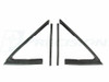 1968 - 1972 Chevrolet Chevelle 2 Dr Sedan - Epdm Molded Vent Glass Weatherstrip Seal Kit, Left and Right 4 Piece Set