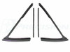 1966 - 1967 Buick Skylark Convertible - Epdm Molded Vent Glass Weatherstrip Seal Kit, Left and Right 4 Piece Set