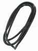 1963 - 1964 Pontiac Star Chief 4 Dr Sedan - Rear Window Weatherstrip Seal, With Trim Groove For Steel Trim