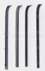 1973 - 1974 GMC C15/C1500 Pickup Beltline Molding Kit. Rubber Covered Stainless Steel Core With A Felt Lining. 4 Piece Set, Left and Right Hand