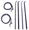1988 - 1990 Ford Bronco II Xl Beltline and Glassrun Molding Kit, 6 Piece Set, Left and Right Hand