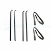 1983 - 1992 Ford Bronco II Xlt Beltline and Glassrun Molding Kit, 6 Piece Set, Left and Right Hand