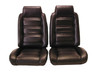 1978-1981 Pontiac Grand Prix Front Bucket Seats With Built In Head Rests & Rear Bench Seat Upholstery Set - Leather