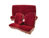 1981-1988 Buick Regal Straight Bench With 50-50 Split Back  Center Arm Rest  Head Rests & Rear Bench Seat Upholstery Set