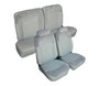 1983-1993 Ford Mustang Standard Model Coupe Front & Rear Seat Upholstery Set - Leather with Matching Sides & Back