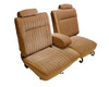 1981-1987 Chevrolet Malibu Split Seat 55-45 With Center Arm Rest & Head Rests & Rear Bench Seat Upholstery Set - w/ Inserts