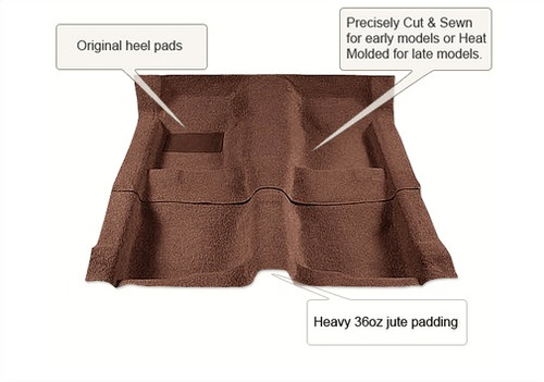 1995 Ford Bronco Carpet Passenger Area