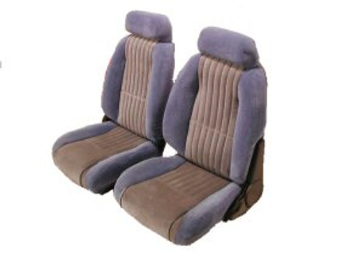 1982-1984 Pontiac Trans Am Front & Rear Seat Upholstery Set - Solid Rear - Encore Velour