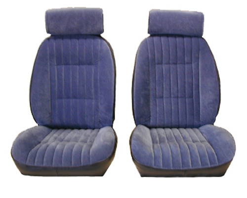 1982-1988 Buick Regal European Reclining G Bucket Seat Upholstery Set - With Head Rests & Rear Bench Seat Set. Vinyl 1