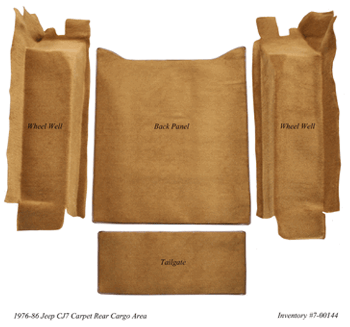 1989 Ford Aerostar Van Carpet Complete Fits 82" Rear Cargo Area