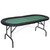 8 Players Texas Holdem Foldable Poker Table-Green - Color: Green D681-TY310280