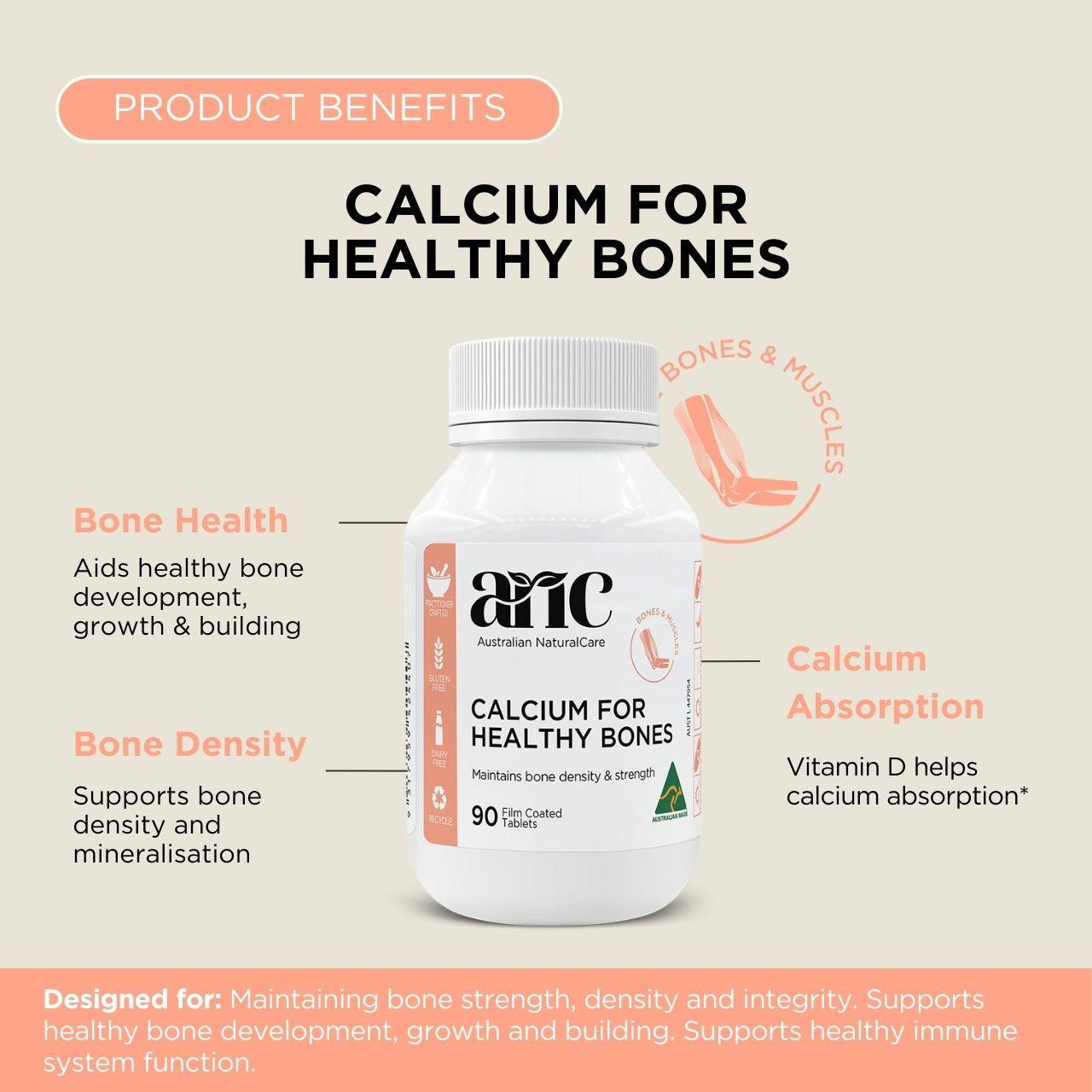 Australian NaturalCare Calcium for Healthy Bones 90 tabs 