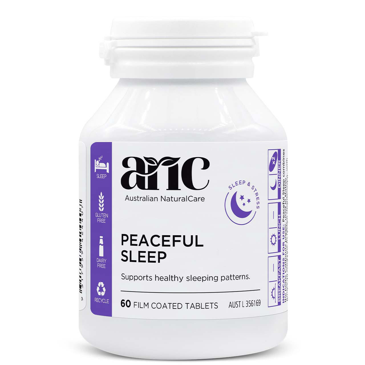 Australian NaturalCare Peaceful Sleep 60 tabs 