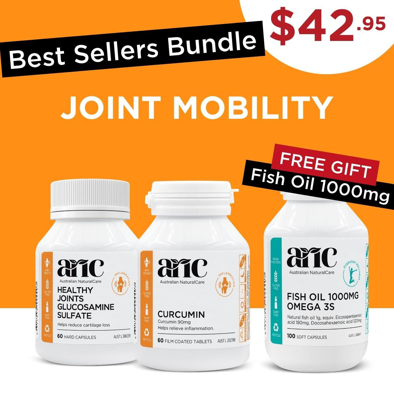 Australian NaturalCare Best Sellers Bundle Joint Mobility (Save 57%) 