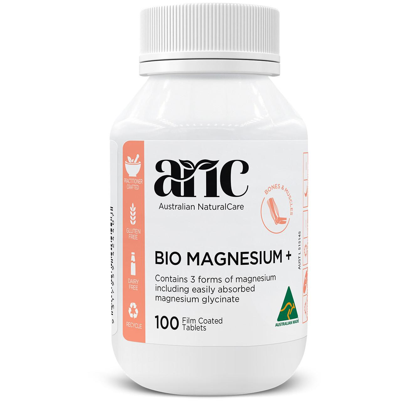 Australian NaturalCare Bio Magnesium + 100 tabs 