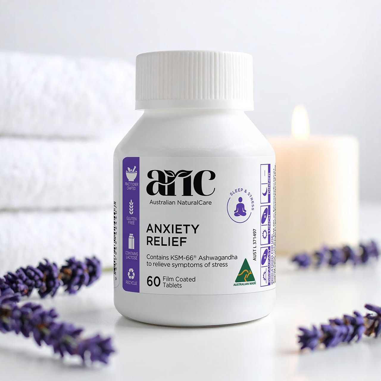 Australian NaturalCare Anxiety Relief 60 tabs 