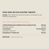 Australian NaturalCare Calcium + Vitamin D3 & K2 60 tabs 