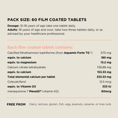 Australian NaturalCare Bio Calcium + Vitamin D3 & K2 60 tabs 