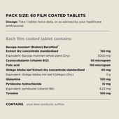 Australian NaturalCare Brain and Memory Boost 60 tabs 