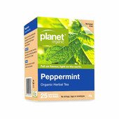 Planet Organic Planet Organic Tea - Peppermint 25 Tea Bags